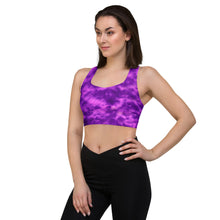 Load image into Gallery viewer, Purple Violet Tie Dye Sports Bra