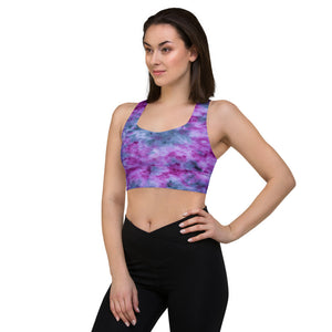 Indigo & Orchid Tie Dye Sports Bra