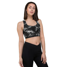 Load image into Gallery viewer, Onyx &amp; Frost Tie Dye Sports Bra