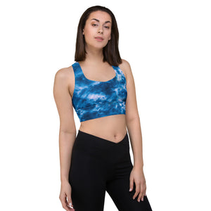 Royal Blue Tie Dye Sports Bra