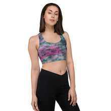Load image into Gallery viewer, Lilac &amp; Peacock Tie Dye Sports Bra