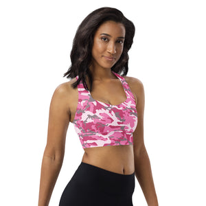Pink Camouflage Sports Bra