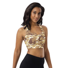 Load image into Gallery viewer, Brown Camouflage Sports Bra