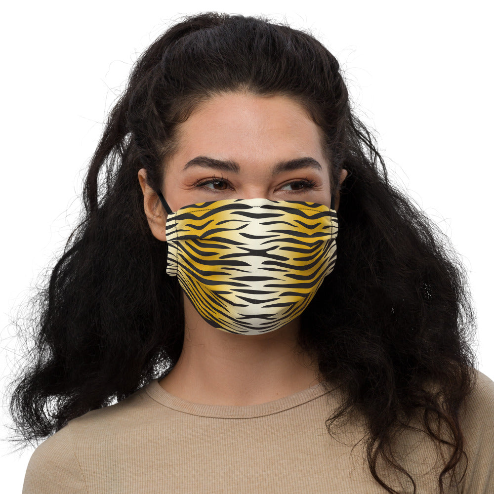 Tiger Print Face Mask