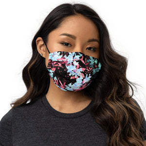 Blue & Mauve Floral Face Mask