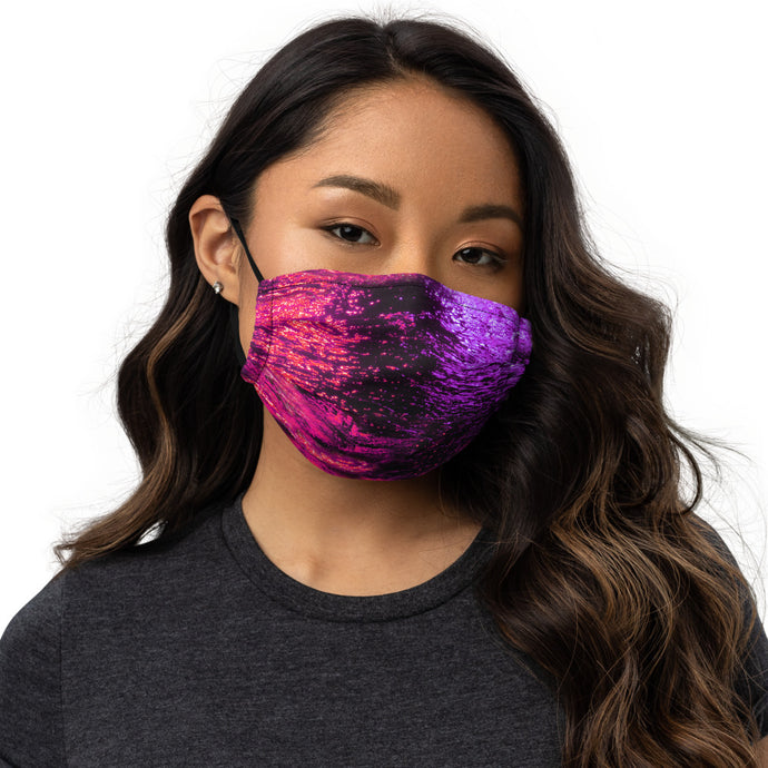 Neon Pink & Lavender Face Mask