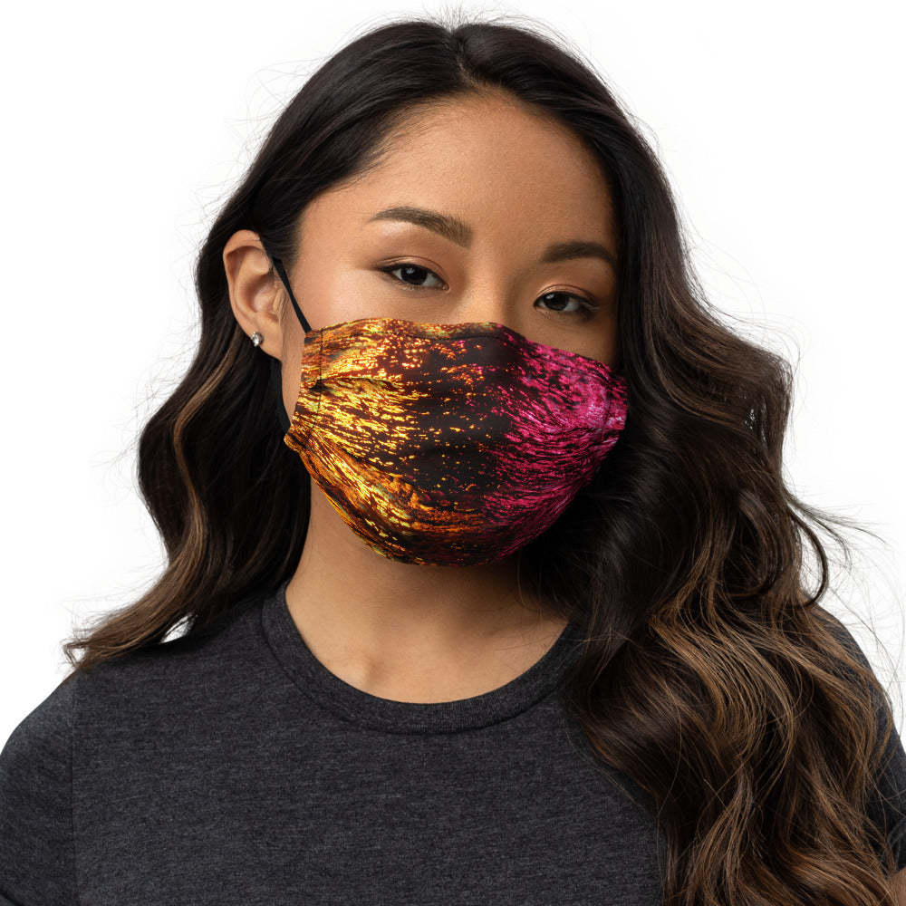 Neon Gold & Pink Face Mask