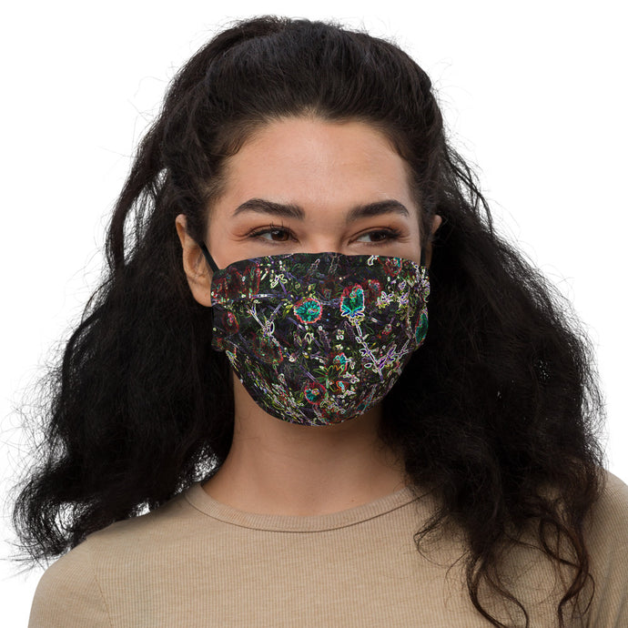 Neon Bottlebrush Face Mask