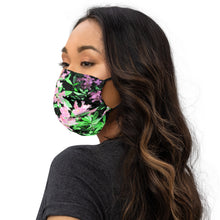 Load image into Gallery viewer, Lavender &amp; Green Floral Face Mask