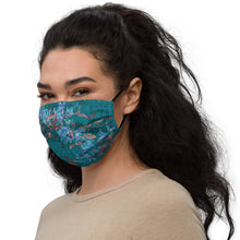 Load image into Gallery viewer, Turquoise Floral Face Mask