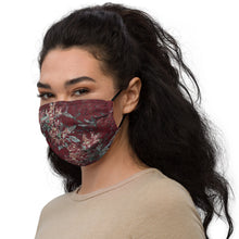 Load image into Gallery viewer, Crimson Floral Face Mask