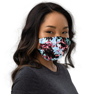 Blue & Mauve Floral Face Mask