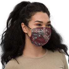Load image into Gallery viewer, Crimson Floral Face Mask