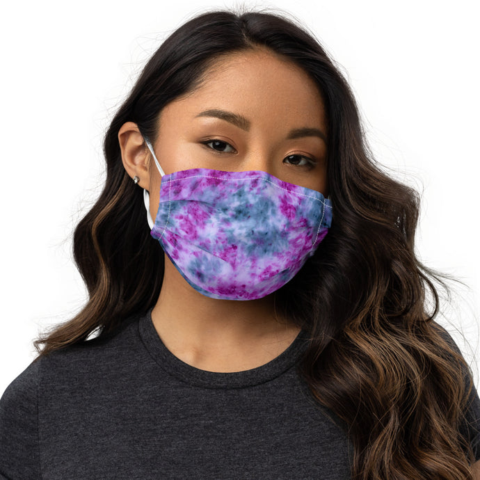 Indigo & Orchid Tie Dye Face Mask