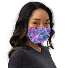 Load image into Gallery viewer, Indigo &amp; Orchid Tie Dye Face Mask