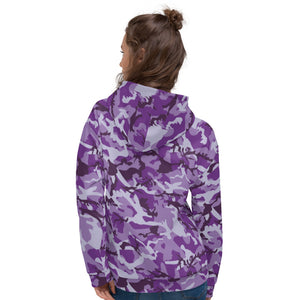 Purple Camouflage Unisex Hoodie