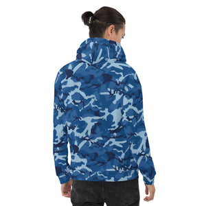 Blue Camouflage Unisex Hoodie