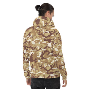 Brown Camouflage Unisex Hoodie