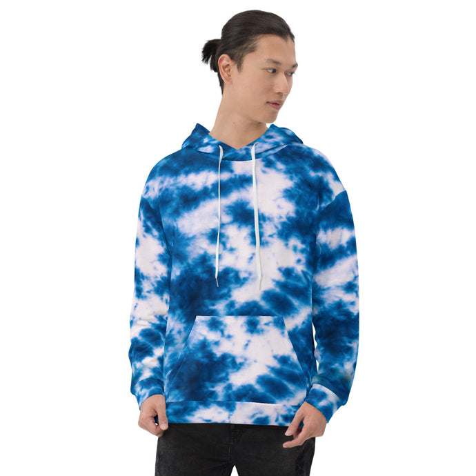 Royal Blue Tie Dye Unisex Hoodie