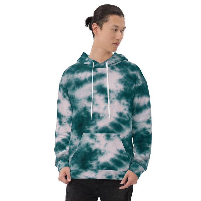 Deep Ocean Tie Dye Unisex Hoodie
