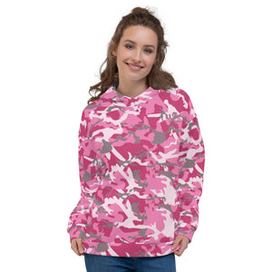 Pink Camouflage Unisex Hoodie