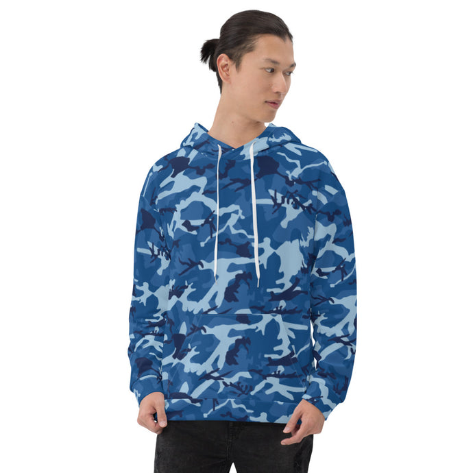Blue Camouflage Unisex Hoodie
