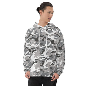 Grey Camouflage Unisex Hoodie