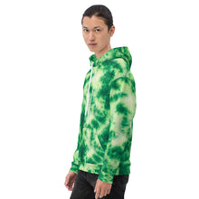 Load image into Gallery viewer, Emerald Tie Dye Unisex Hoodie