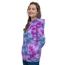 Load image into Gallery viewer, Indigo &amp; Orchid Tie Dye Unisex Hoodie