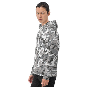 Grey Camouflage Unisex Hoodie
