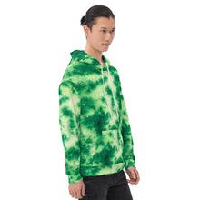Load image into Gallery viewer, Emerald Tie Dye Unisex Hoodie