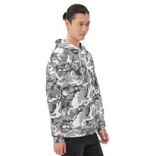 Load image into Gallery viewer, Grey Camouflage Unisex Hoodie
