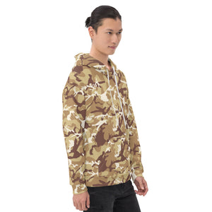Brown Camouflage Unisex Hoodie