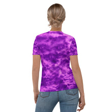 Load image into Gallery viewer, Purple Violet Tie Dye Women&#39;s T-shirt