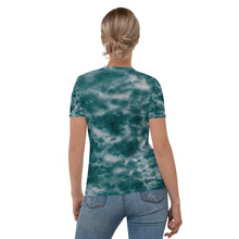 Load image into Gallery viewer, Deep Ocean Tie Dye Women&#39;s T-shirt