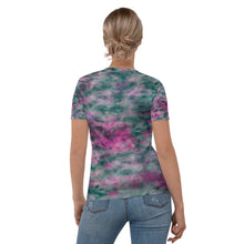 Load image into Gallery viewer, Lilac &amp; Peacock Tie Dye Women&#39;s T-shirt