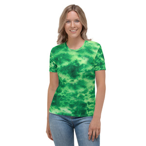 Emerald Tie Dye Women's T-shirt