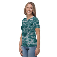 Load image into Gallery viewer, Deep Ocean Tie Dye Women&#39;s T-shirt
