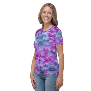 Indigo & Orchid Tie Dye Women's T-shirt