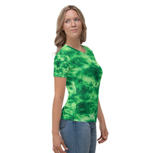 Emerald Tie Dye Women's T-shirt