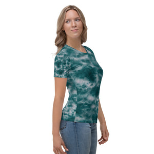 Deep Ocean Tie Dye Women's T-shirt