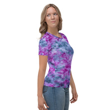 Load image into Gallery viewer, Indigo &amp; Orchid Tie Dye Women&#39;s T-shirt