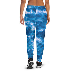 Royal Blue Tie Dye Women's Joggers
