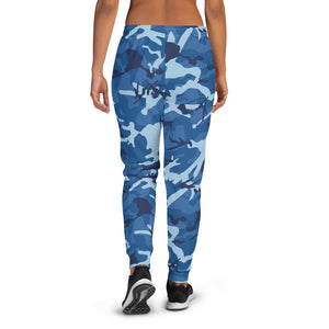 Blue Camouflage Women's Joggers