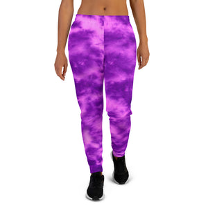 Purple & Violet Tie Dye Women's Joggers