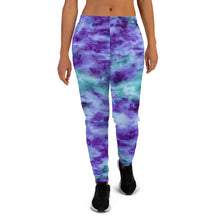 Load image into Gallery viewer, Aqua &amp; Iris Tie Dye Women&#39;s Joggers