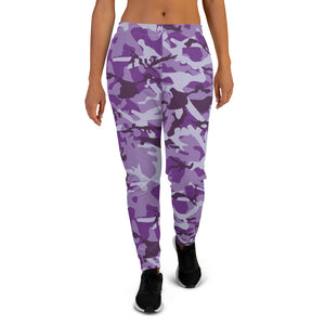 Purple Camouflage Women's Joggers