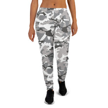 Load image into Gallery viewer, Grey Camouflage Women&#39;s Joggers