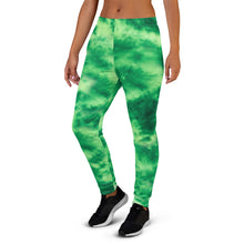 Load image into Gallery viewer, Emerald Tie Dye Women&#39;s Joggers