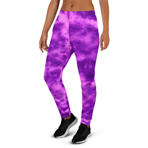 Purple & Violet Tie Dye Women's Joggers